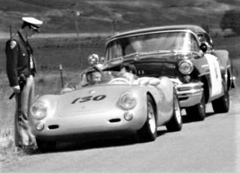 James Dean speeding ticket Porsche 550 Spyder